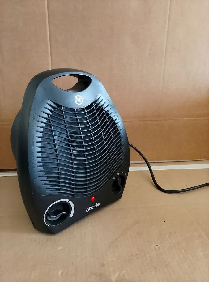 Abode Electric Fan Heater 2000W With 2 Heat Settings Overheat Protection