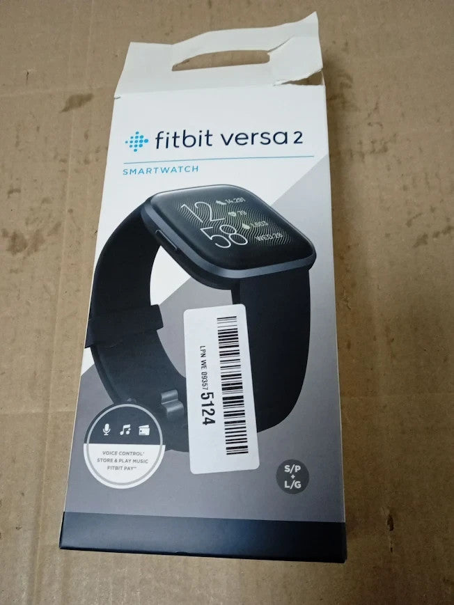 Fitbit Versa 2 Health Fitness Smartwatch Voice Control Sleep Score Music Black