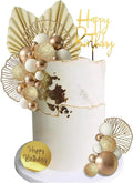 Gold Black Cake Topper Decorations Balls Decorating Set 1.57x0.39in New