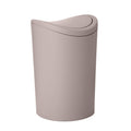 Tatay Bathroom Bin Swing Lid Compact Modern Design Durable Taupe 19x19x28cm New