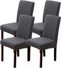 Okyuk Chair Covers Dining Set 6 Elastic Chair Protector 10x10x10mm Dark Grey New