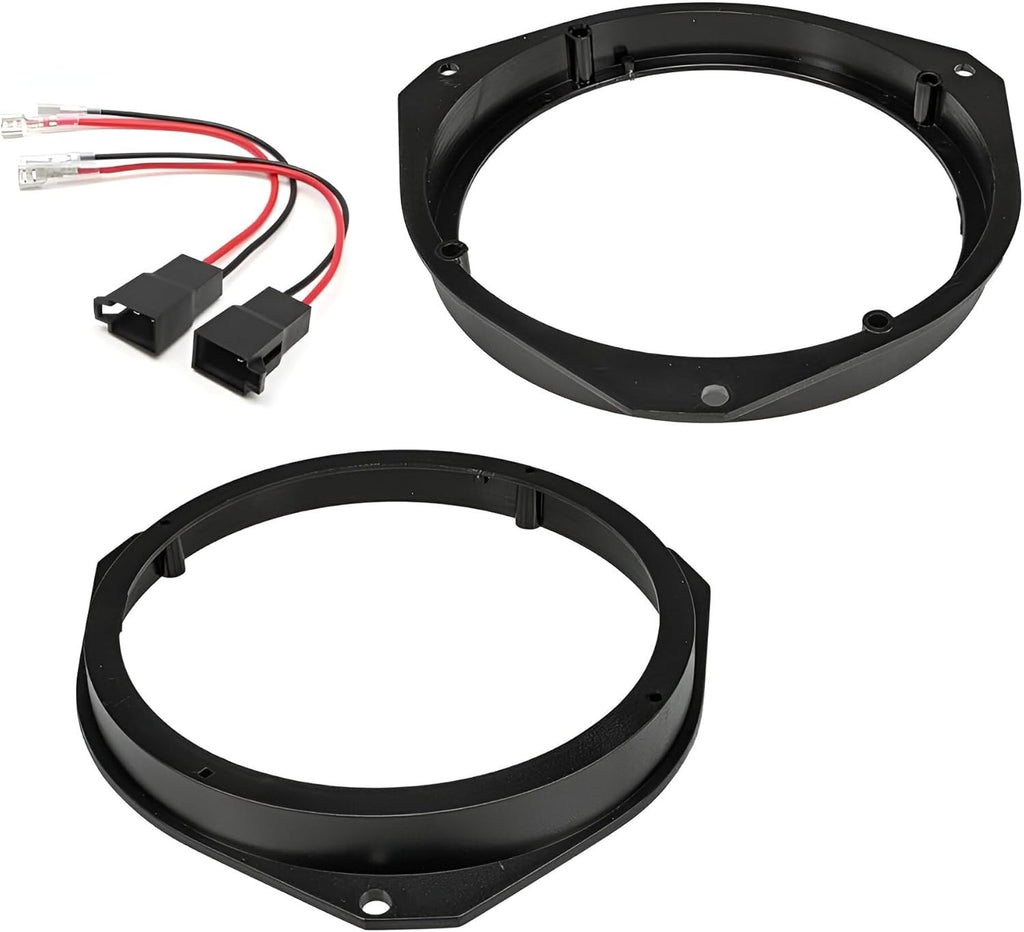 Soundway Spacer RIngs Adapters Harness Kit 6.5in Speakers Black New