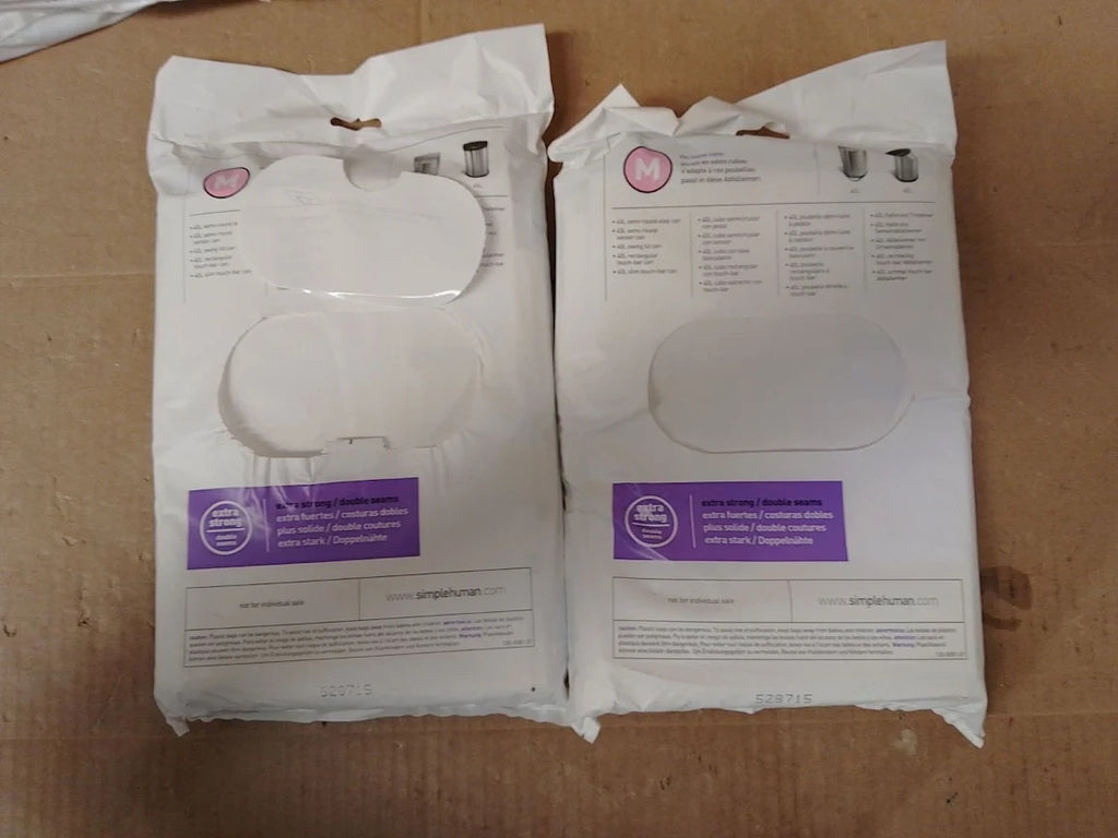 Simplehuman Code 100 Liners 50% Recycled Custom Fit Bin Trash Bag 40 To 45 Liter