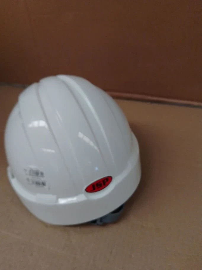 White Safety Hard Hat Vented Protective Safety Helmet Ratchet Adjustable New