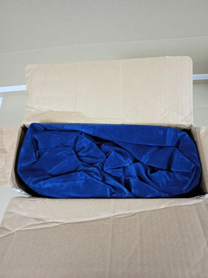 Intex Dura Beam Downy Air Mattress Full Size 10 Inch Height 600lb Capacity Blue