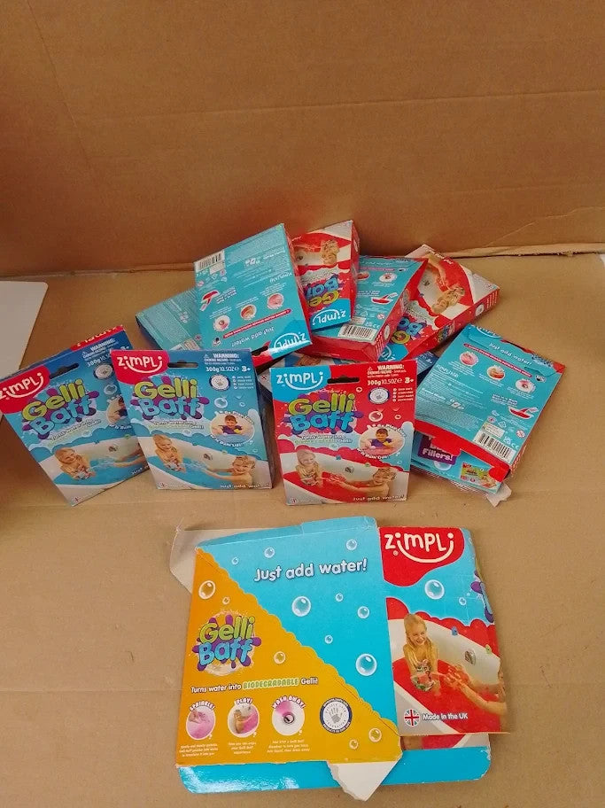 Zimpli Gelli Baff Bundle Pack Blue Red Magically Tuns Water Thick 3+ New