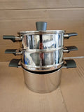 Russell Hobbs Excellence Steamer 18cm 2 Tier Stainless Steel Tempered Glass