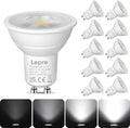 Lepro GU10 LED Bulbs Dimmable Cool White 6500K 4.5W =50W 345lm 10 Pack 38° New