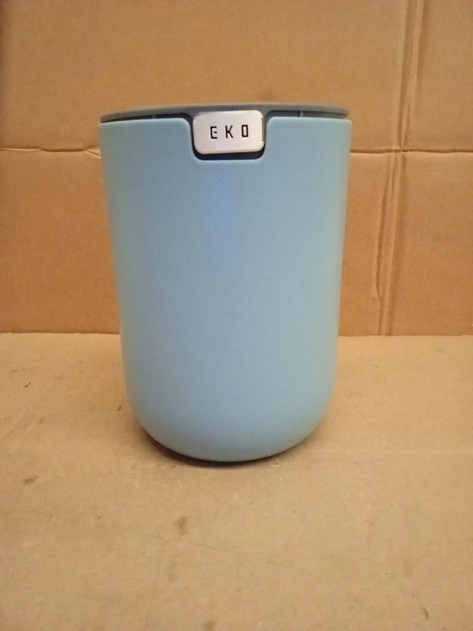 Eko Fandy Table Bin 1.5L Mini Desk Rubbish Bin With Swing Top Lid Blue New