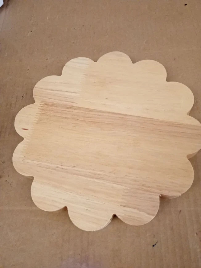 Argos Home Tea Biscuit Tray 22x22x3cm Rubber Wood Wipe Clean
