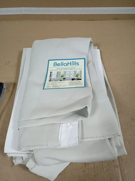 BellaHills Curtain Panels Kids Curtains Drapes Room Darkening 137.2x116.8cm New
