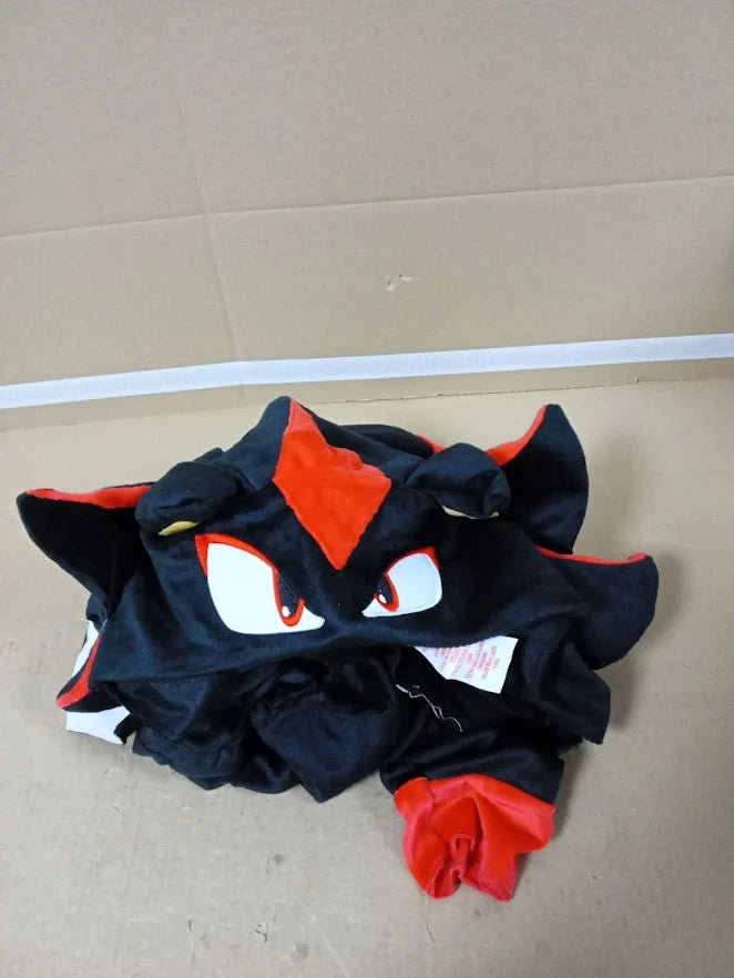Official Sonic 3 Shadow Kids Fancy Dress Costume Jumpsuit Hood Modern Design New