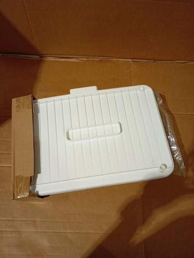 Amig Kaplya Foldable Dish Rack White Steel Plastic Drip Tray Cutlery Holder New