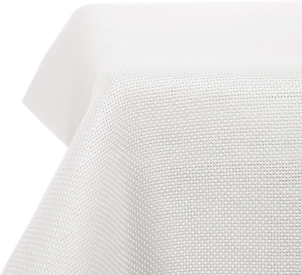 Deconovo Solid Faux Linen Rectangle Tablecloth Water Resistant 51x87in New
