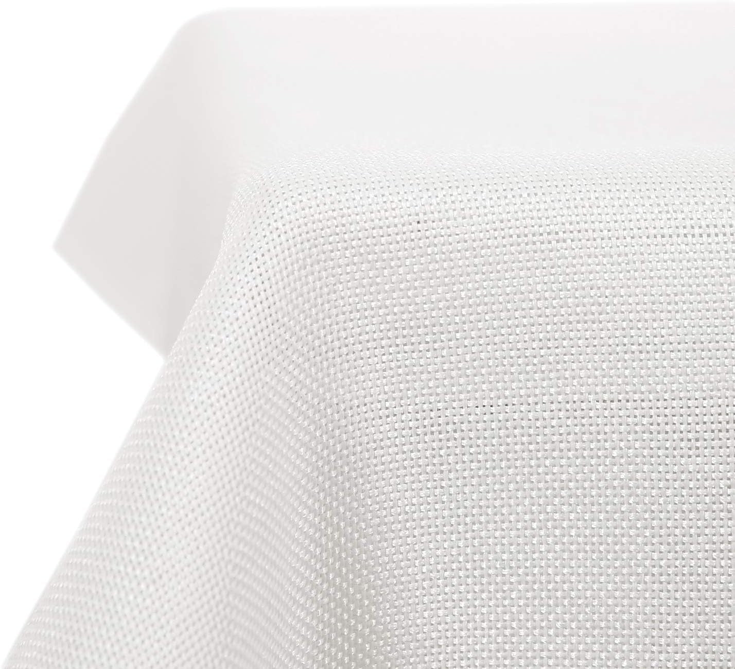 Deconovo Solid Faux Linen Rectangle Tablecloth Water Resistant 51x87in New