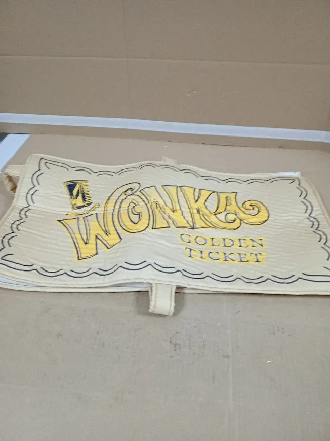 Aleshime Childs Chocolate Factory Golden Ticket Costume Wonka 130cm 3+ New