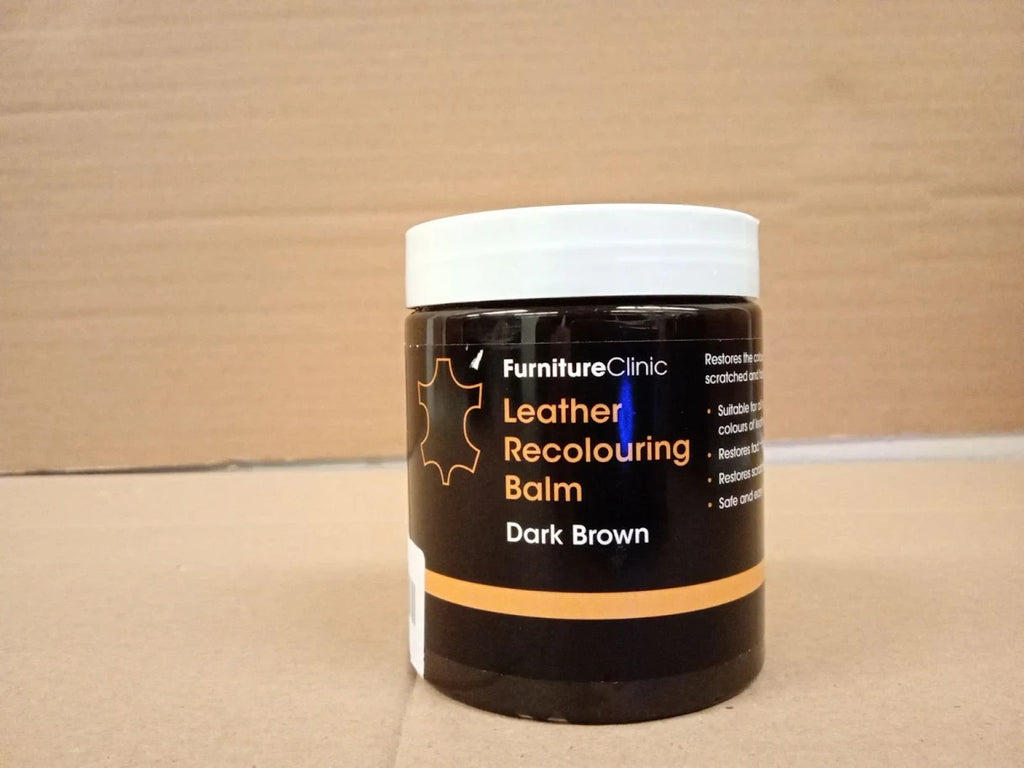 Furniture Clinic Leather Recolouring Balm Colour Restorer Leather Dark Brown New