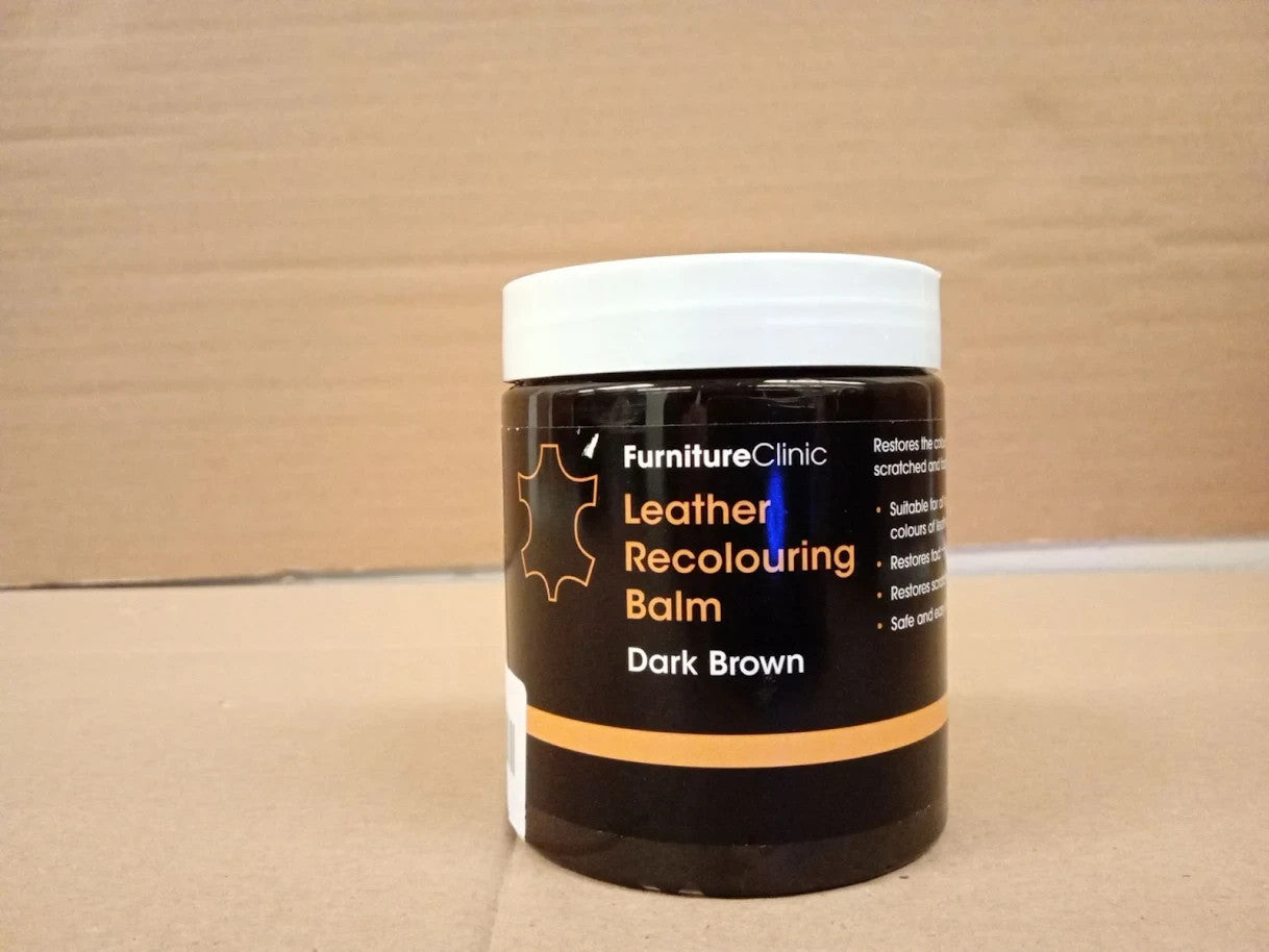 Furniture Clinic Leather Recolouring Balm Colour Restorer Leather Dark Brown New