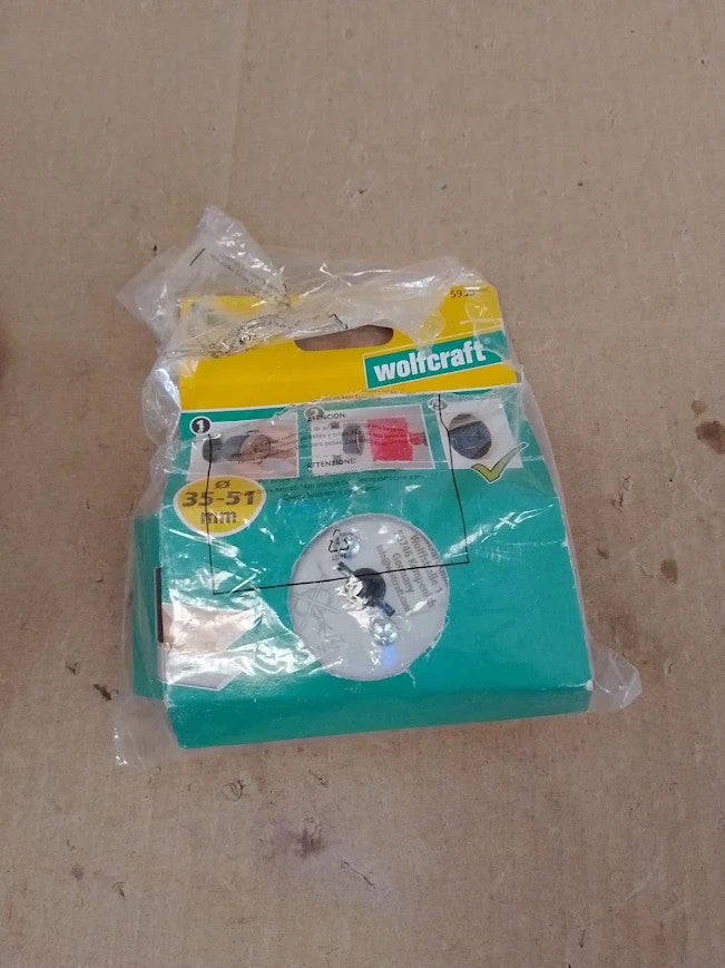 Wolfcraft Hole Enlarging Tool Hole Saws Ø 35 - 51 mm 5950000 Hole Saw Guide