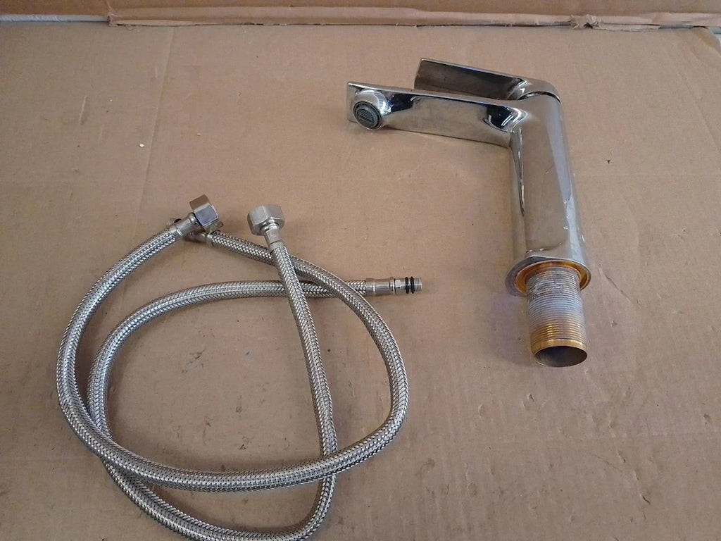 Kisimixer Basin Tap Mixers Bathroom Sink Tap Single Lever Hoses Hot N Cold