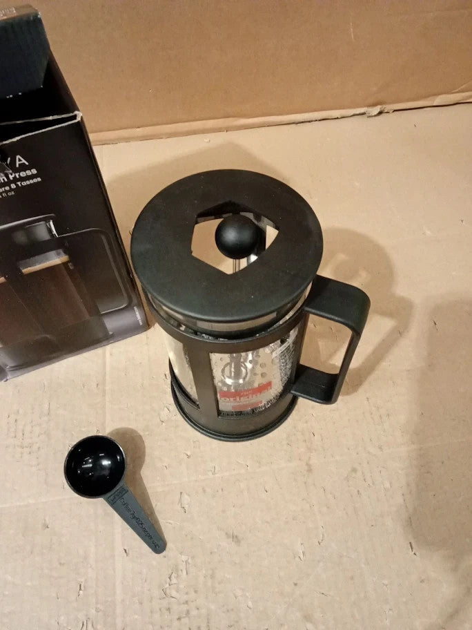 Bodum French Press Kenya 1L  8Cups Manual Coffee Maker Heat Resistant Glass