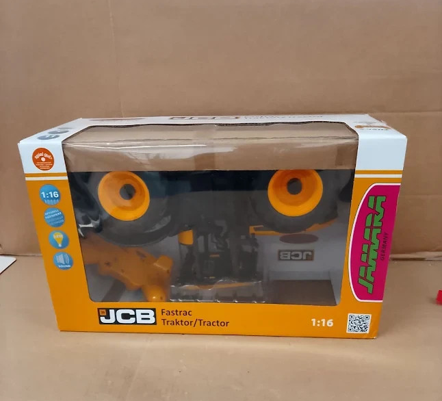 JAMARA JCB Fastrac 1:16 RC Tractor 2.4GHz Engine Sound LED Lights Horn Reversing