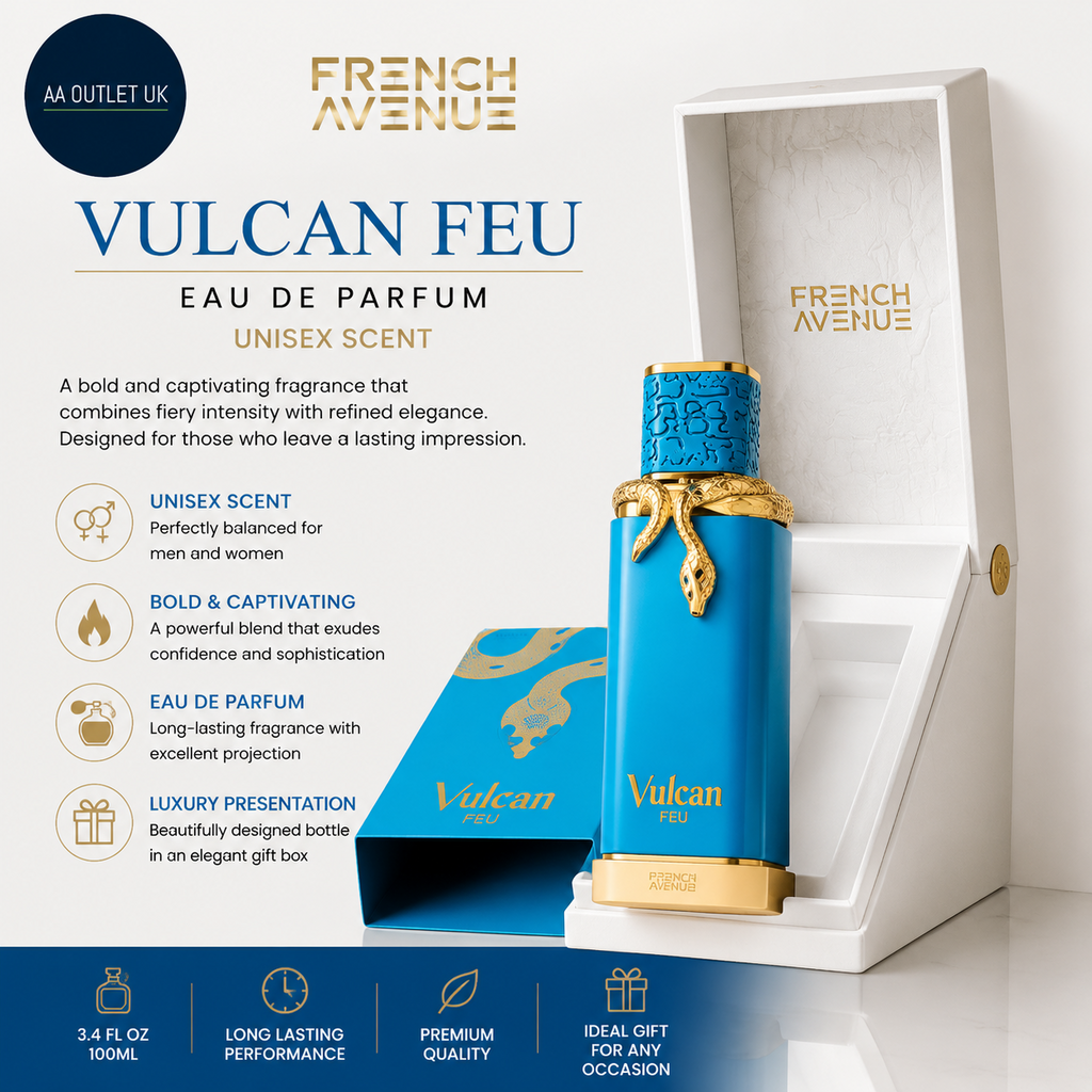 French Avenue Vulcan Feu Eau de Parfum Unisex Scent Vulcan Feu 3.4 Fl Oz New