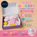Girls Unicorn Cuddly Toy 43cm Plush Doll Outfits Bag Wings Birthday Gift New
