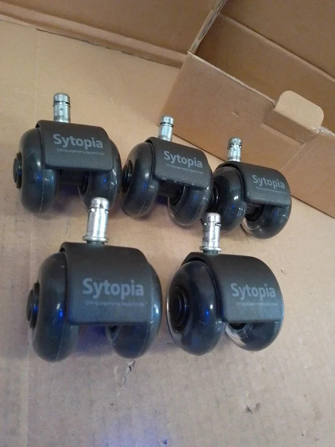 Sytopia Office Chair Wheels 11x22mm Pin Universal Fit 2in Castors 5pc New