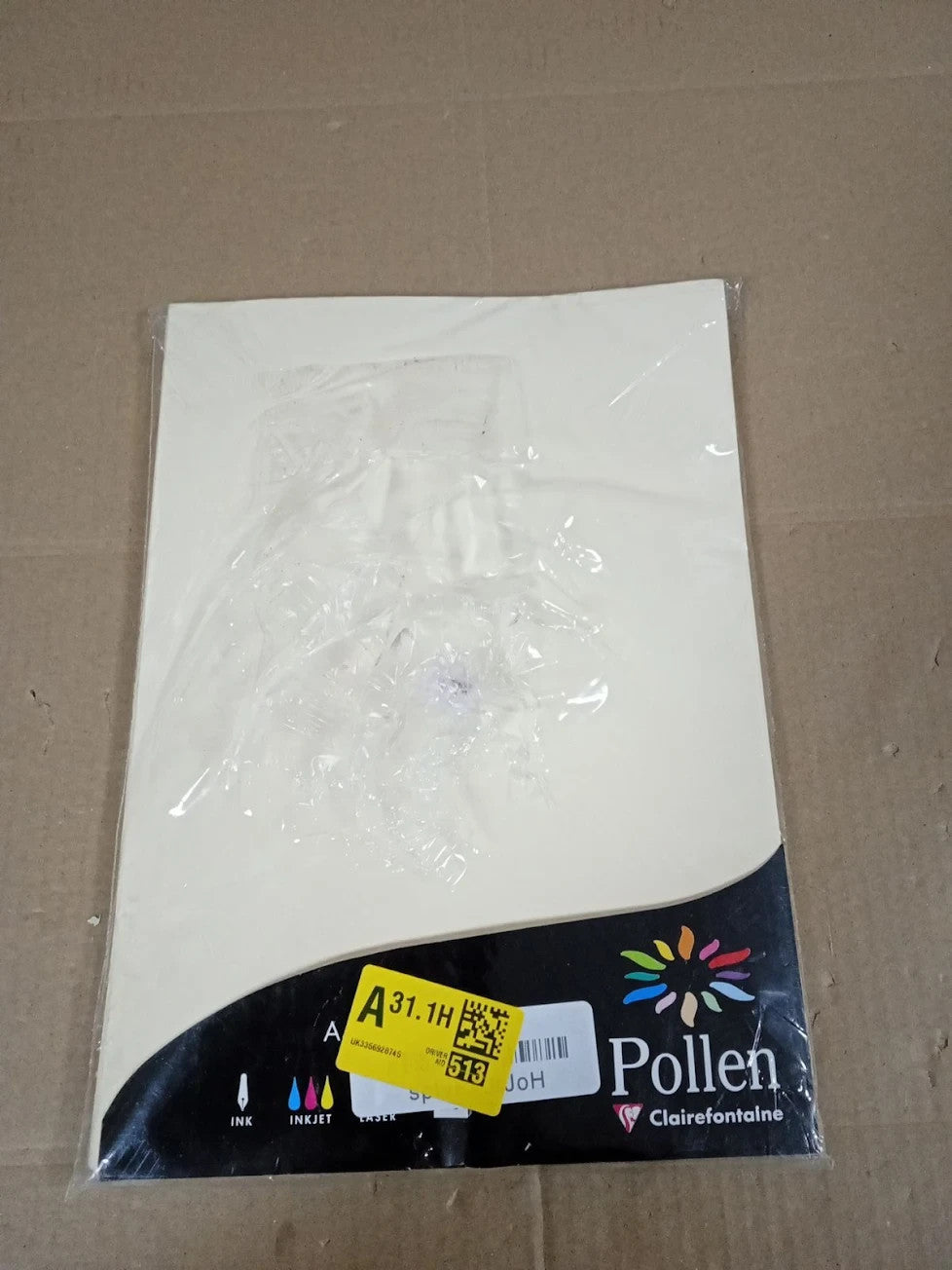 Clairefontaine 4204C Wallet 50 Sheets Format A4 21x29x7cm 120gsm Cream New