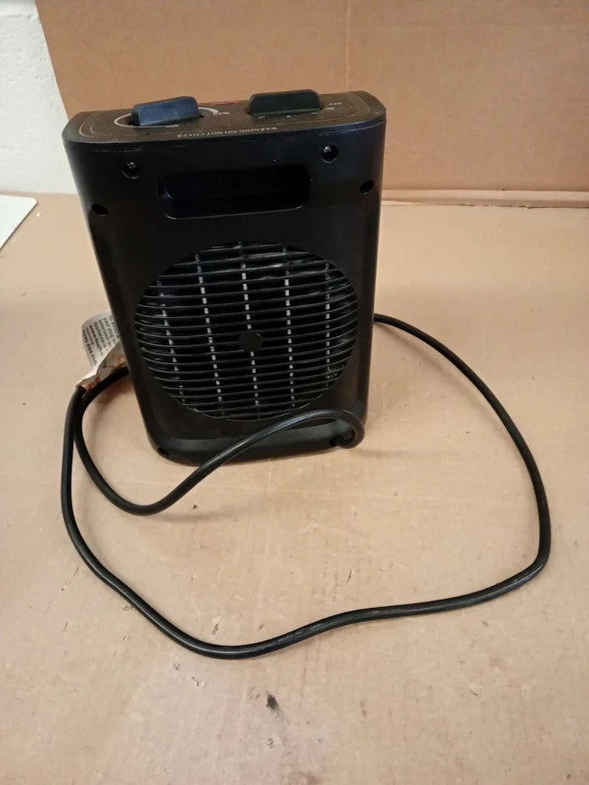 Bush 2000W Ceramic Fan Heater Lightweight PTC919K 3 Heat Settings Black