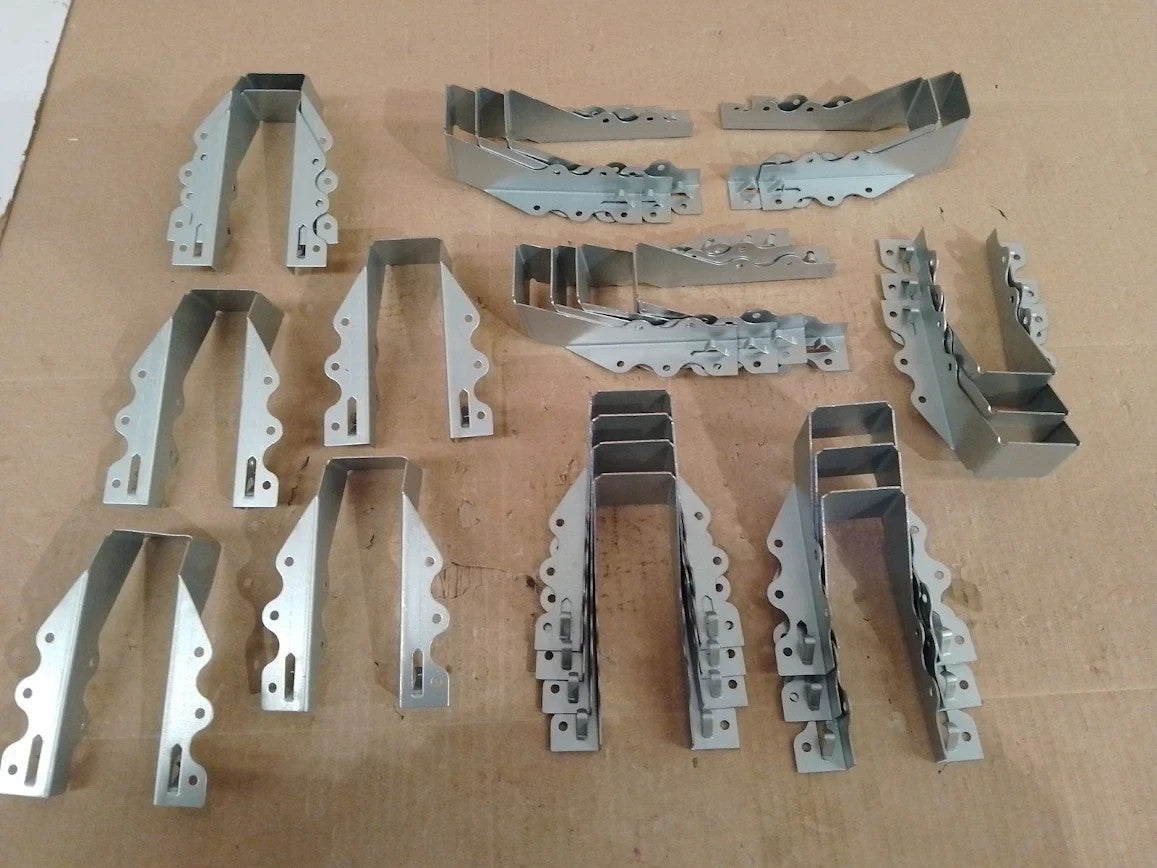 Chenteel 25pcs 2x6 Joist Hanger 20 Gauge Galvanized Steel Double Shear Silver