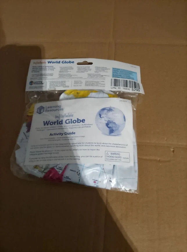 Learning Resources Inflatable Labeling Globe Geography Class Supplies Kids New