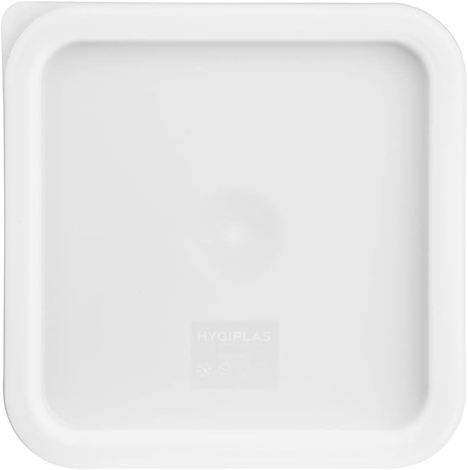 Hygiplas Square Yellow Lid Fit Small 5.5/7L Dishwasher Safe Tight Seal New