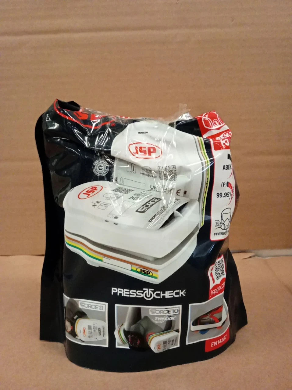 JSP PressToCheck ABEK1 P3 Combination Filters 2 Pack EN143 & EN14387 White