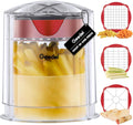 Geedel Chip Cutter Potato Chipper 3 Stainless Steel Blades ‎17.2x14.3x14cm New