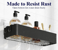 Kitsure 2 Pack Rustproof Shower Caddy 2Shelves Drill Free Quick Dry Shower New