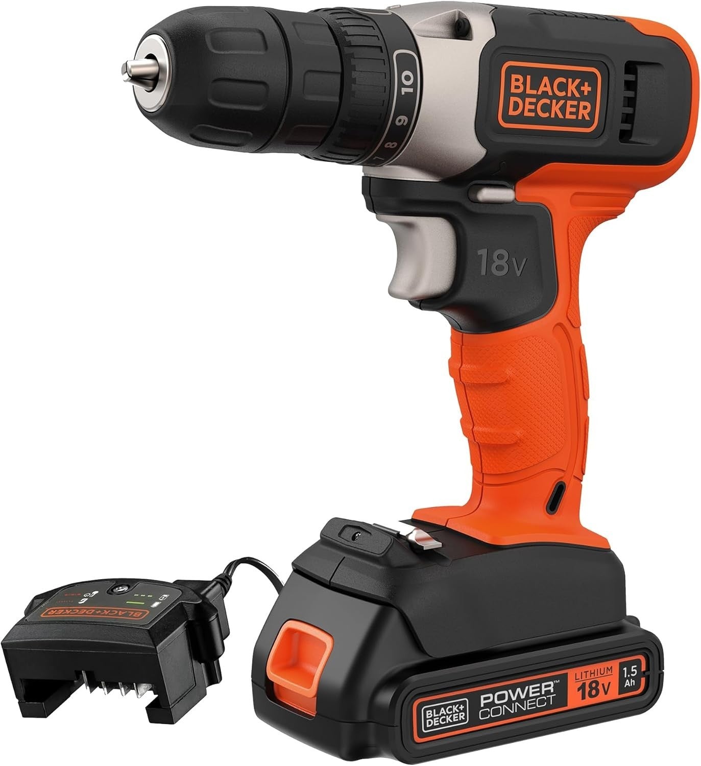 BLACK DECKER BCD001C1GB 18V Cordless 37Nm Torque Drill Driver No Charger
