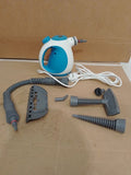 Tower THS10 Handheld Steam Cleaner Crevice Tool Flexible Hose 1050W Blue
