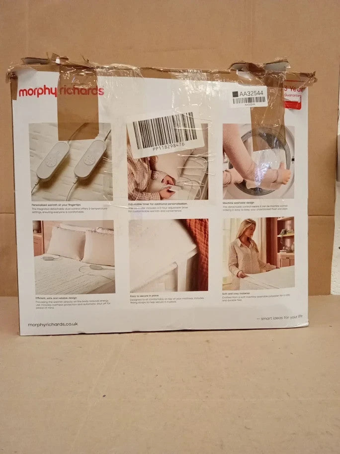 Morphy Richards Ever Cosy Electric Under Blanket King 160x150cm Back Pain