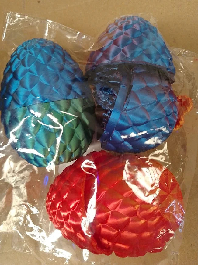 Tubawd 3D Printed Dinosaur Egg Set Creative Figures Collection Display Stress