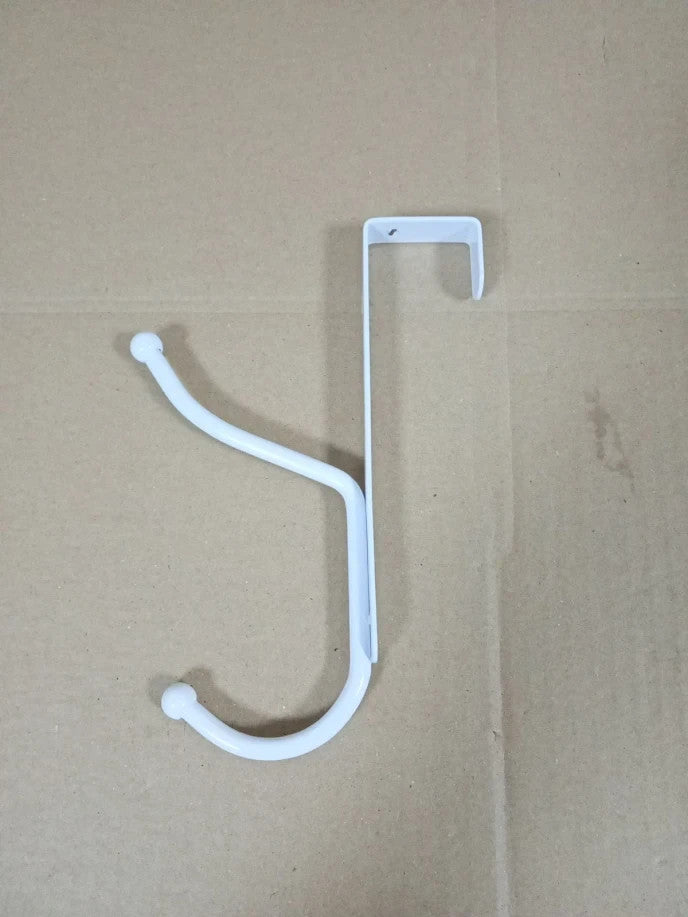 Niffgaff Over Door Hook 2 Pieces Heavy Duty Fits Coat Hanger White Organizer New