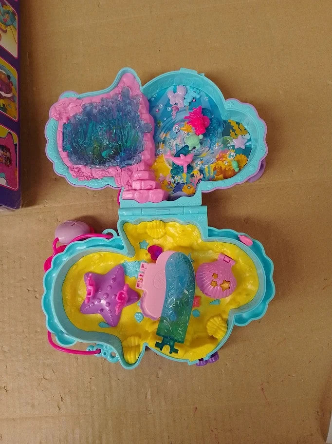 Polly Pocket Seahorse Purse Compact Playset Mattel World Toy Box New