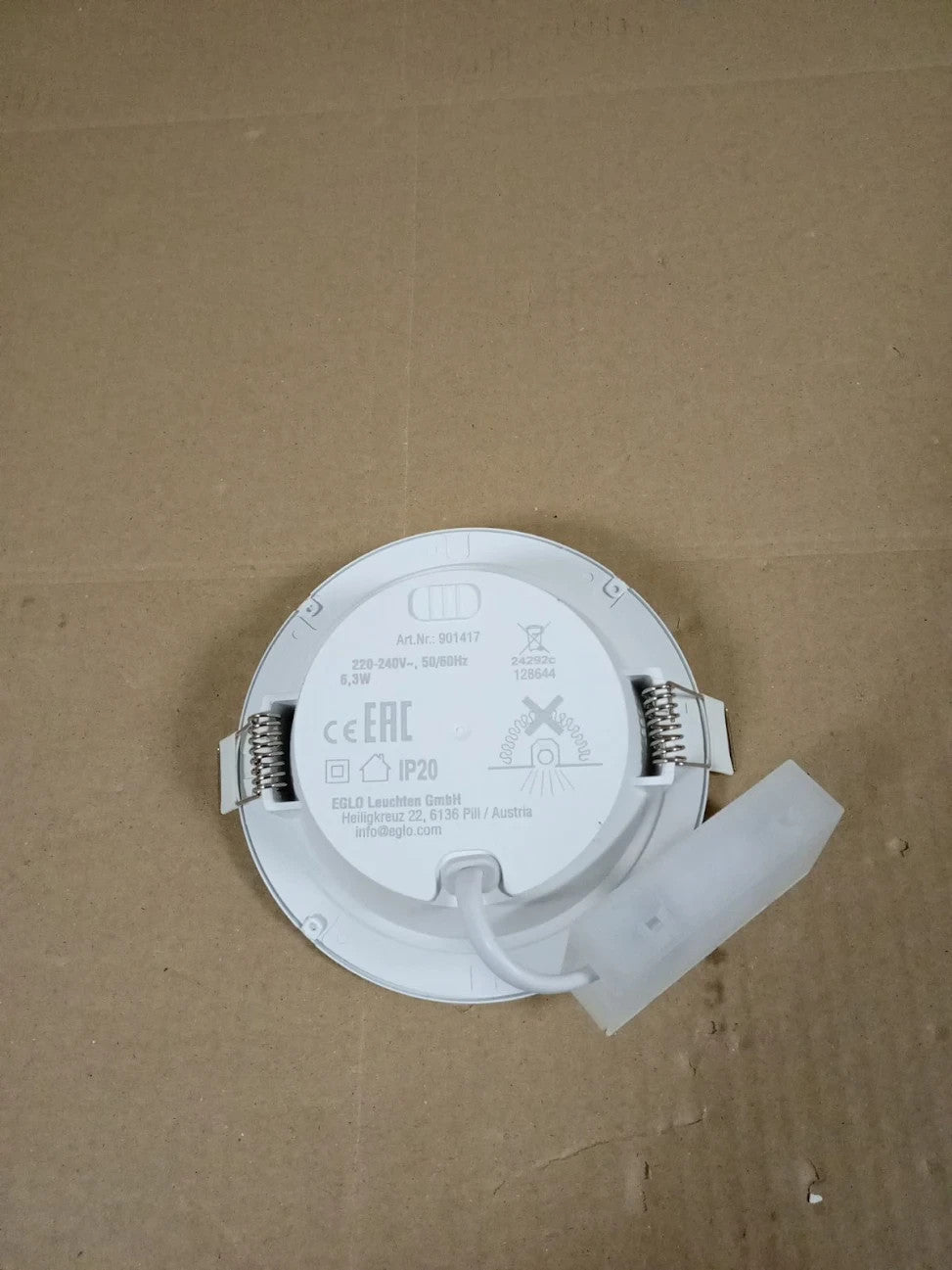 Eglo Recessed LED Ceiling Spot Fueva 6 Round Bathroom Downlight White New