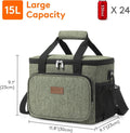 Lifewit Lunch Bag 15L 24 Can Insulated Lunch Box Soft Cooler Cooling Tote New