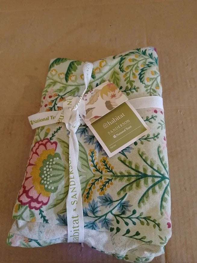 Habitat Sanderson National Trust Floral Apron Green W69xL82cm Adjustable Neck