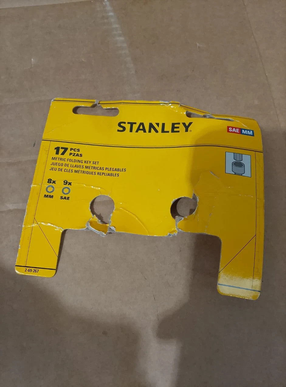 Stanley 269267 Folding Hex Key Set Imperial 17 Pieces Alloy Steel 1 Pack