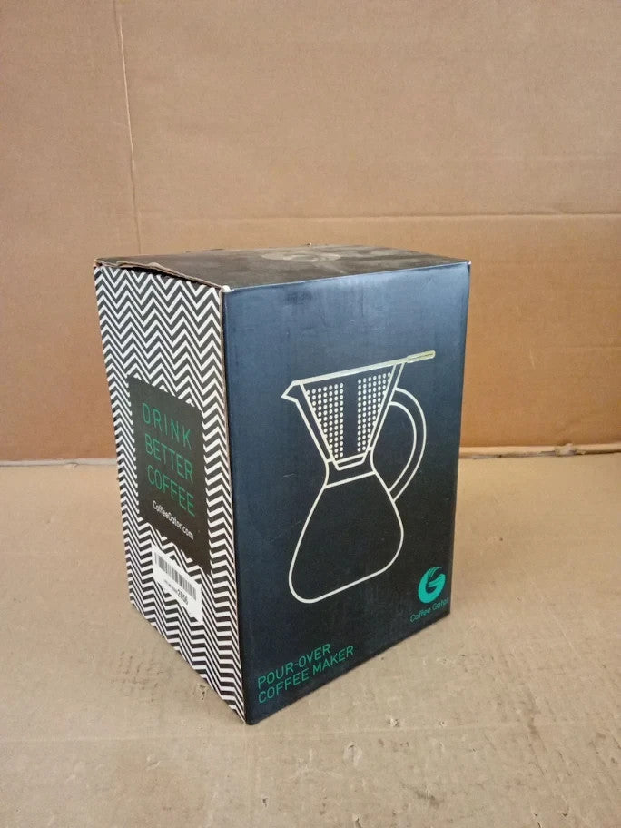 Coffee Gator Pour Over Coffee Maker 27oz High Heat Borosilicate Glass 800ml New