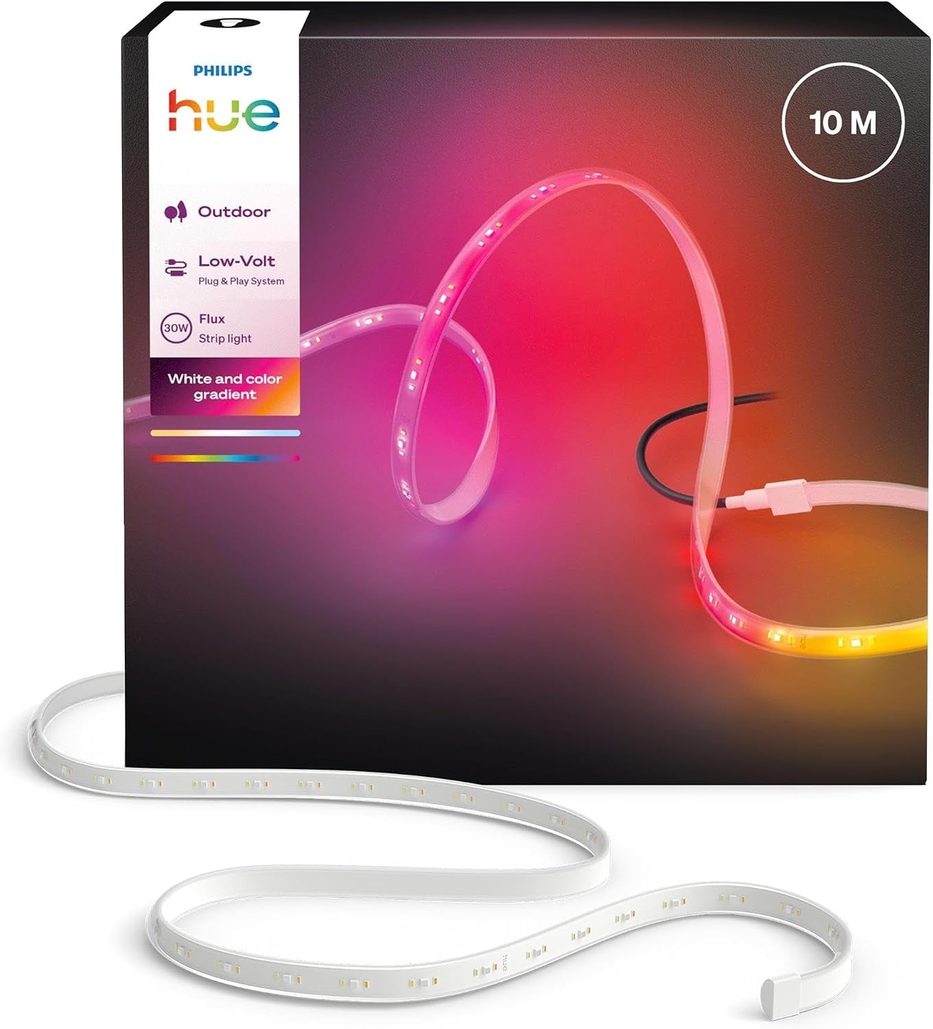 Philips Hue Flux Outdoor 10m LED Strip Light Multicolor Smart Weatherproof New