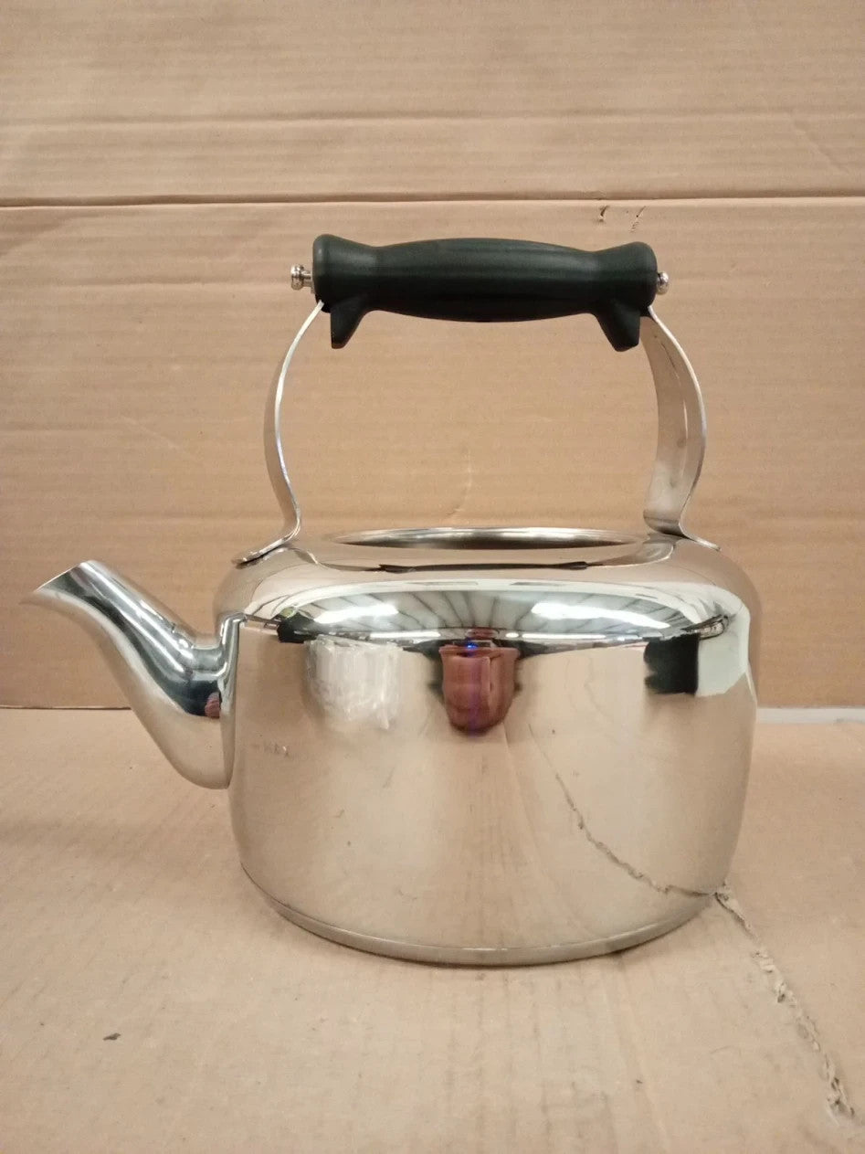 MasterClass Heavy Duty Induction Safe Stovetop Kettle 2L Stainless Steel Silver